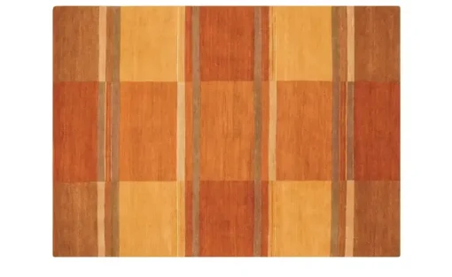 Handgeknüpfter Naturteppich Sensation Silk Soya | 70x140 cm, Orange