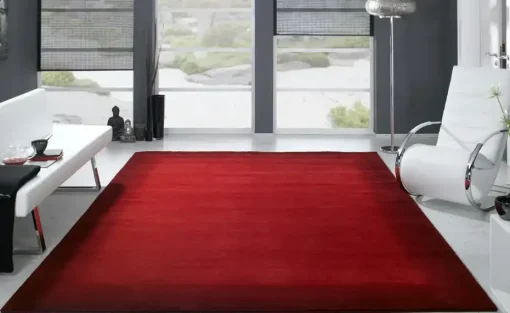 Handgeknüpfter Naturteppich Vinciano Tami | 70x140 cm, Rot