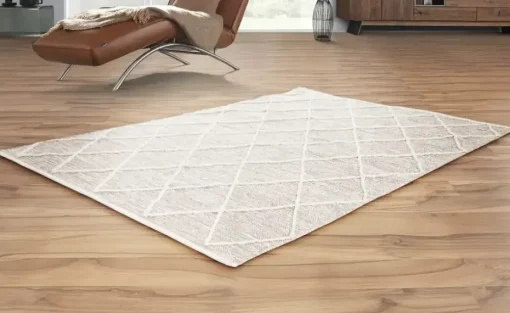 Handgewebter Naturteppich Pantin | Braun, 170x240 cm