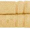 Handtuch (50 x 100cm), 2er-Set Gelb Kuschel Wuschel