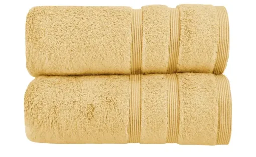 Handtuch (50 x 100cm), 2er-Set Gelb Kuschel Wuschel