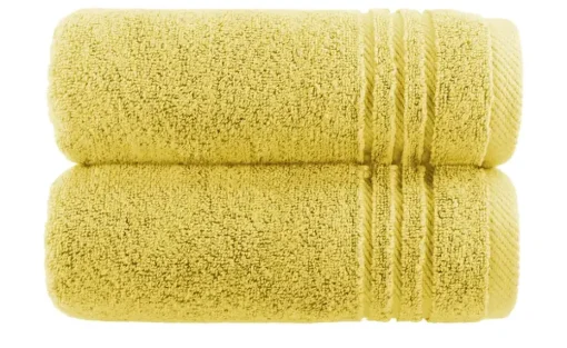 Handtuch (50 x 100cm), 2er-Set Gelb Soft Cotton