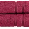 Handtuch (50 x 100cm), 2er-Set Rubinrot Kuschel Wuschel