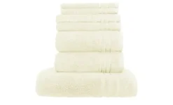 Handtuch-Set Creme, 7-teilig Soft Cotton | Höffner