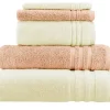 Handtuch-Set Creme-Hellorange, 5-teilig Soft Cotton
