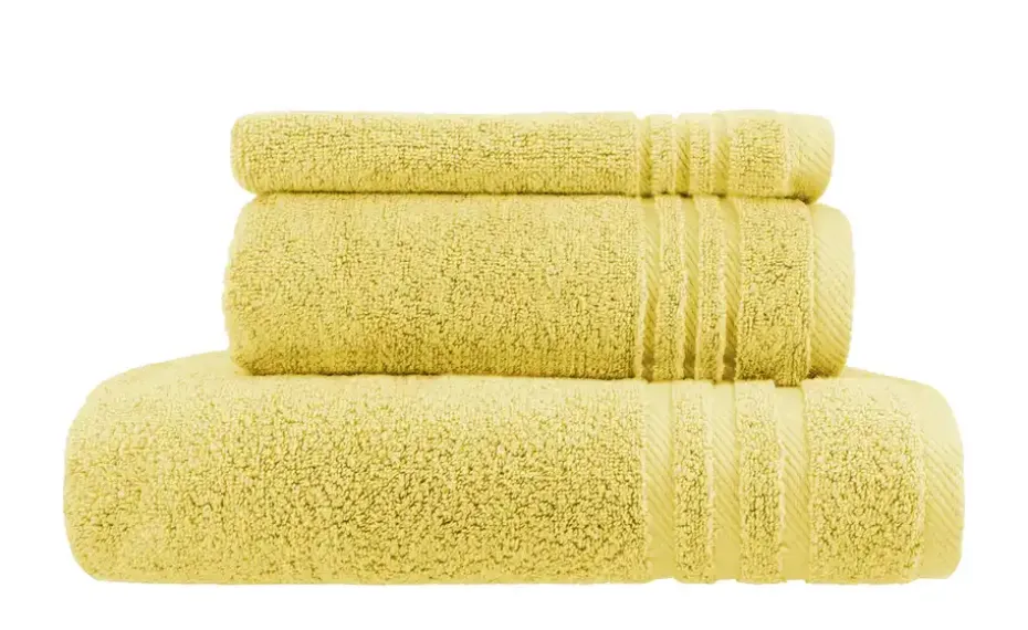 Handtuch-Set Gelb, 3-teilig Soft Cotton | Möbel Höffner