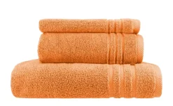 Handtuch-Set Orange, 3-teilig Soft Cotton | Höffner