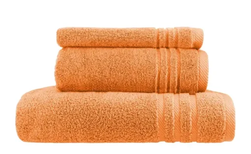 Handtuch-Set Orange, 3-teilig Soft Cotton | Höffner