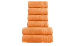 Handtuch-Set Orange, 6-teilig Soft Cotton | Höffner