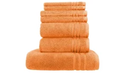 Handtuch-Set Orange, 7-teilig Soft Cotton | Höffner