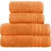 Handtuch-Set Orange, 4-teilig Soft Cotton | Höffner