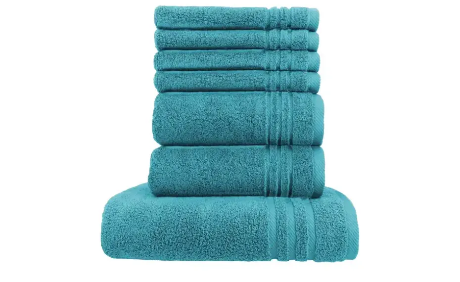 Handtuch-Set Petrol, 7-teilig Soft Cotton | Höffner