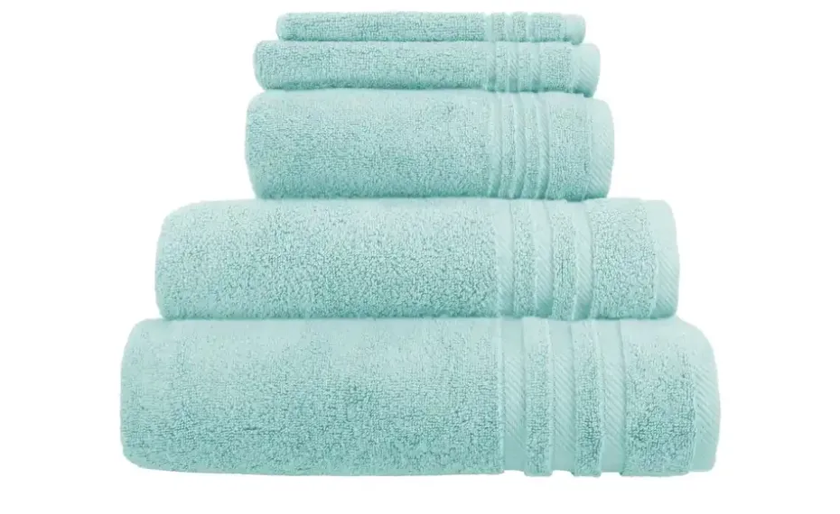 Handtuch-Set Türkis, 5-teilig Soft Cotton | Höffner