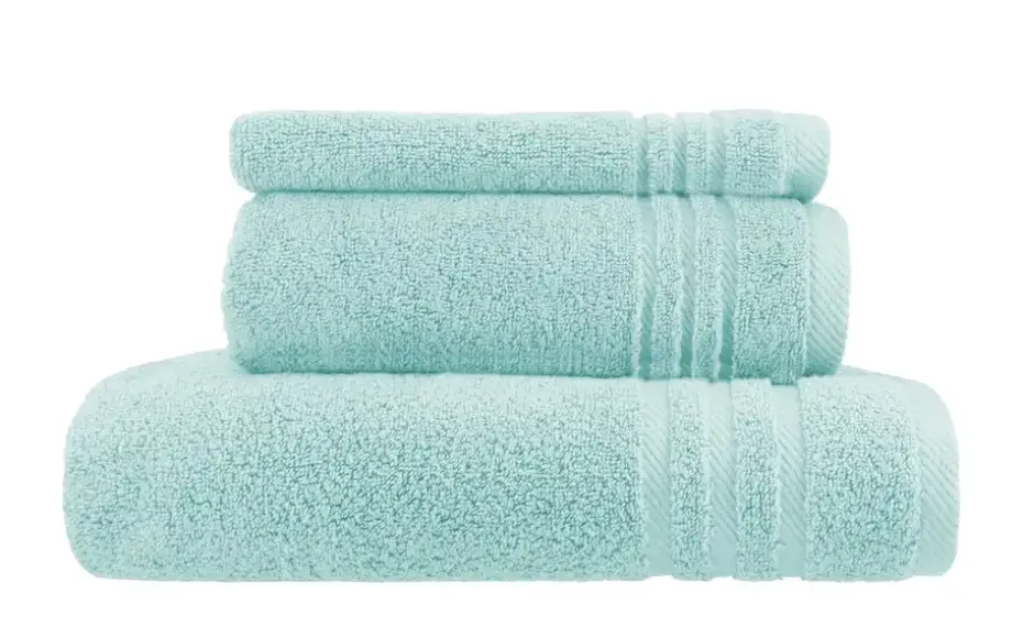 Handtuch-Set Türkis, 3-teilig Soft Cotton | Höffner