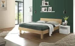 HASENA Massivholz-Bettgestell Forti | 140 cm, Eiche