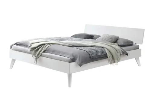 HASENA Massivholz-Bettgestell Ancona | Buche, Weiß, 140 cm