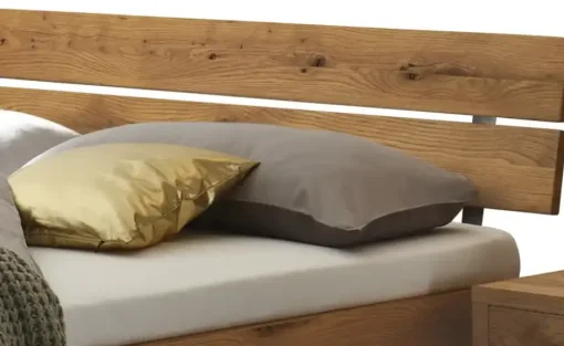 HASENA Massivholz-Bettgestell Ortona | Wildeiche, 140 cm