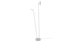HELL-höllisch gutes Licht LED-Stehleuchte, 2-flammig, Nickel-matt | silberfarben, matt