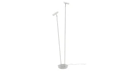 HELL-höllisch gutes Licht LED-Stehleuchte, 2-flammig, Nickel-matt | silberfarben, matt