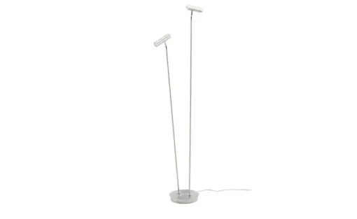 HELL-höllisch gutes Licht LED-Stehleuchte, 2-flammig, Nickel-matt | silberfarben, matt