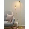 HELL-höllisch gutes Licht LED-Stehleuchte, 2-flammig, messing-matt | messingfarben, matt