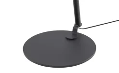 HELL-höllisch gutes Licht Stehleuchte, 1-flammig, schwarz/chrom mit grauen Schirm