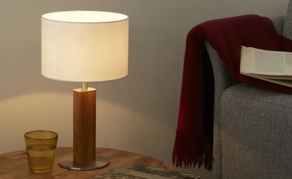 Herzblut Tischleuchte, 1-flammig, Eiche geölt | Höffner