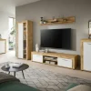 Highboard Bardenas | Eiche (Nachbildung), Weiß