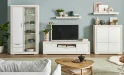 Highboard Fiesta | Weiß, Eiche (Nachbildung) | Höffner
