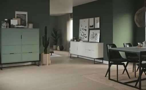 Highboard Linera | Grün, matt | Möbel Höffner