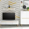 Highboard Malaren | Weiß, Eiche (Nachbildung) | Höffner