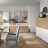 Highboard Soft-Close Luci | Cremeweiß, Eiche Artisan (Nachbildung)