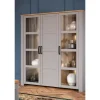 Highboard Toneo | Eiche (Nachbildung), Grau | Höffner