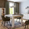Highboard Toneo | Eiche (Nachbildung), Weiß | Höffner