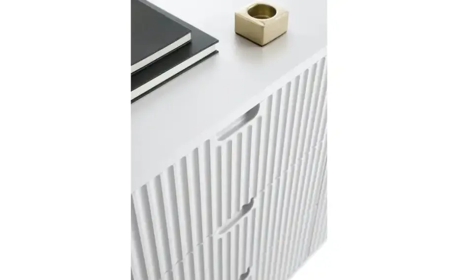 Highboard Zova | Weiß, Goldfarben | Möbel Höffner