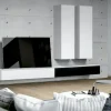 Hänge-TV-Lowboard Stream Premium | Weiß, matt, Schwarz