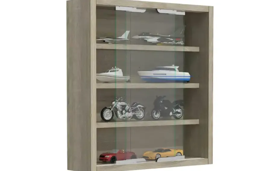 Hängevitrine Agisa | Eiche Sonoma (Nachbildung), Eiche Sonoma