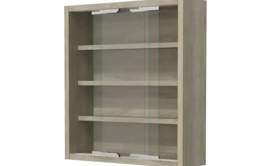 Hängevitrine Agisa | Eiche Sonoma (Nachbildung), Eiche Sonoma