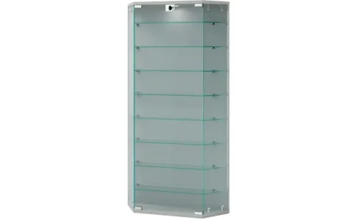 Hängevitrine Benila | silberfarben | Möbel Höffner