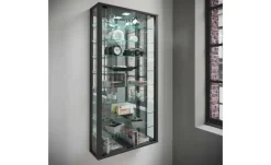 Hängevitrine Vitrosa | Schwarz | Möbel Höffner