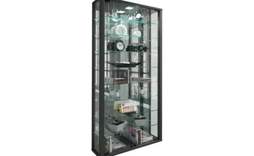 Hängevitrine Vitrosa | Schwarz | Möbel Höffner