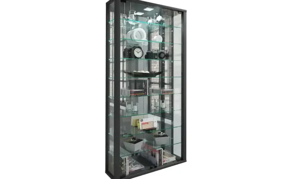 Hängevitrine Vitrosa | Schwarz | Möbel Höffner