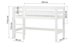 Hochbett ECO Luxury | 169 cm, Mit Rollrost | Höffner