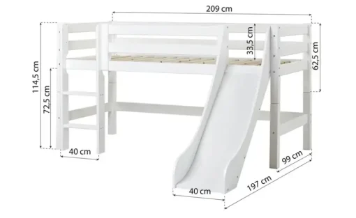 Hochbett ECO Luxury | 209 cm, Mit Rollrost | Höffner