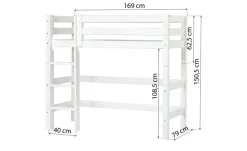 Hochbett ECO Luxury | 169 cm, Mit Rollrost | Höffner