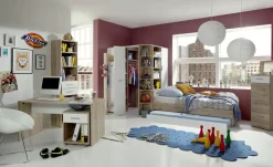 Hochkommode Joker | Eiche San Remo (Nachbildung), Weiß
