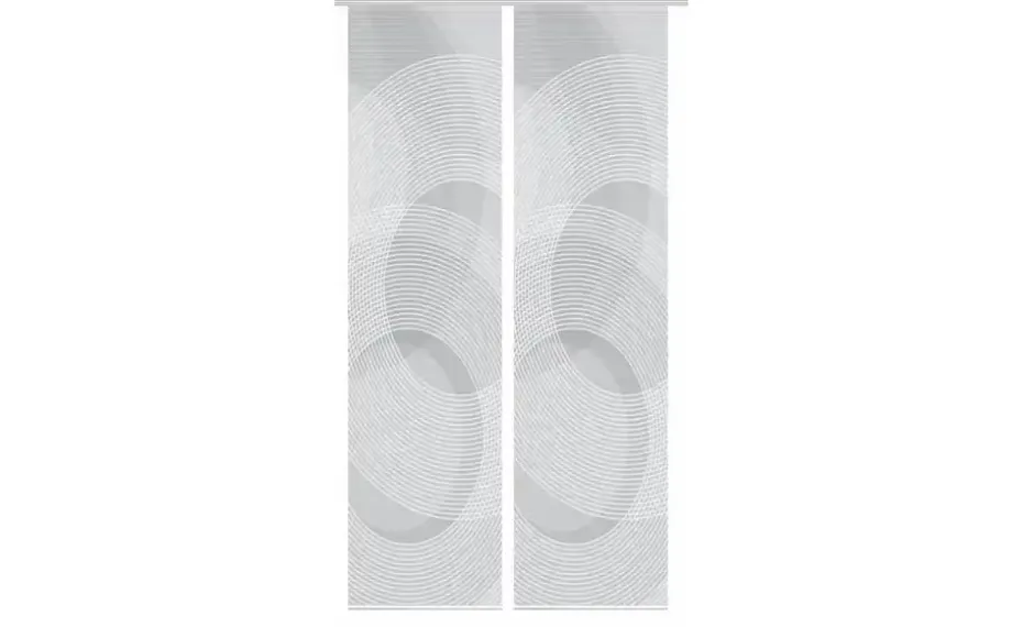 HOME in green Schiebevorhang | 2er-Set, Grau | Höffner