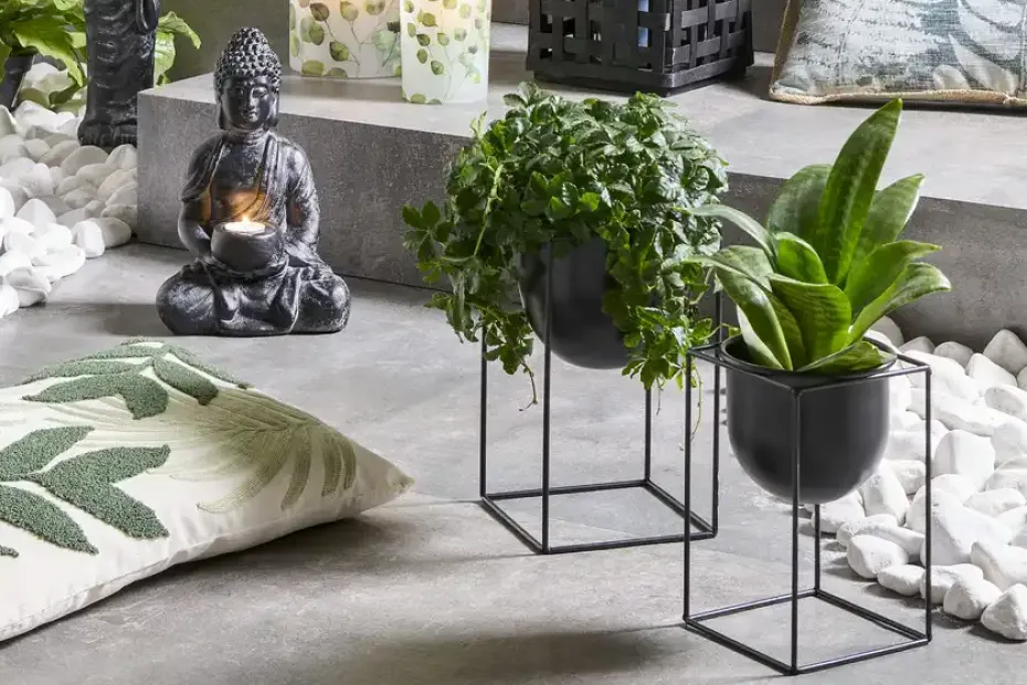 HOME STORY Übertopf auf Metallgestell | 20 cm | Höffner