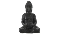 HOME STORY Deko Buddha | Schwarz | Möbel Höffner