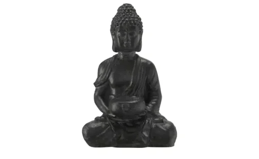 HOME STORY Deko Buddha | Schwarz | Möbel Höffner